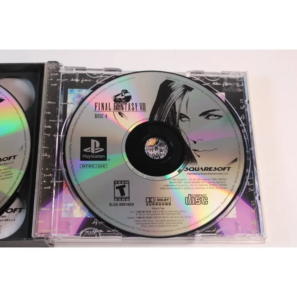 Final Fantasy VIII Greatest Hits (Sony PlayStation 1, PS1) Authentic, Tested
